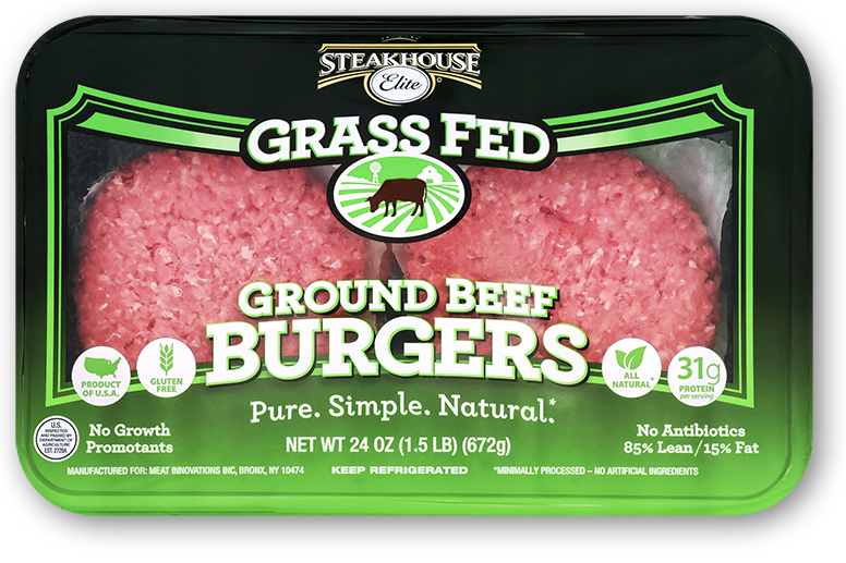 Grass Fed Ground Beef Burgers
